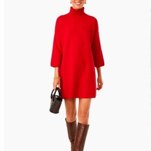 Tuckernuck - Red Mini Turtleneck Dress